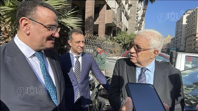 وصول مرتضى منصور محكمة الجيزة لحضور جلسة استئناف عمر زهران