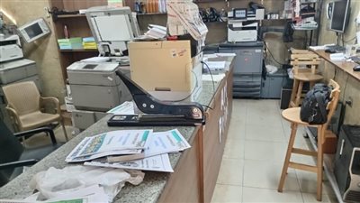 ضبط مطبعة بداخلها 600 ملزمة لمختلف المواد الدراسية بدون تفويض فى مدينة نصر
