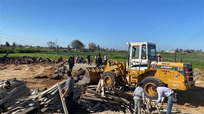 إزالة 29 حالة تعد على أراضي أملاك الدولة بالبحيرة 