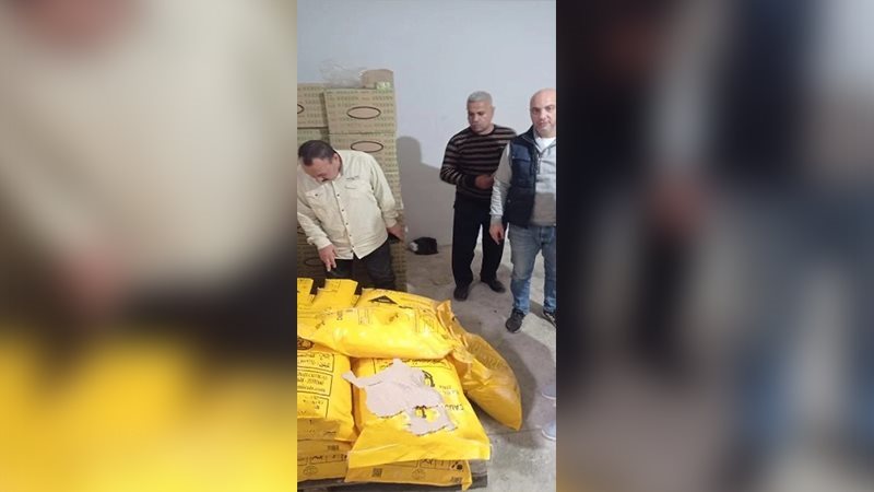  ضبط 38طن زيتون مخلل