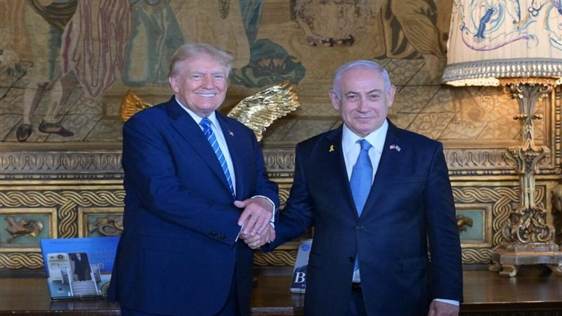 بنيامين نتنياهو وترامب،