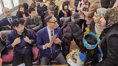 وفد ياباني يتفقد منظومة التعليم بمدارس المرحلة الابتدائية بالمحلة (صور)