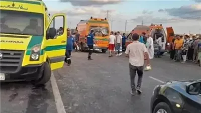 إصابة 9 أشخاص في حادث تصادم على طريق السادات – كفر داود بالمنوفية