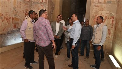 أمين المجلس الأعلى للآثار يتفقد مشاريع الترميم الجارية بسوهاج