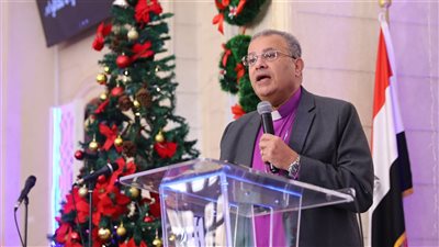 أندريه زكي يترأس احتفالات الطائفة الإنجيلية بعيد الميلاد في قصر الدوبارة، الأحد