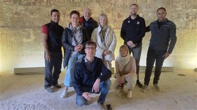 وفد سياحي من ألمانيا وهولندا يزور منطقة آثار بني حسن بالمنيا