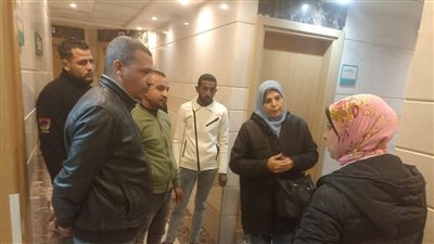 انهيار أجزاء من مبنى مستشفى فى الإسكندرية 