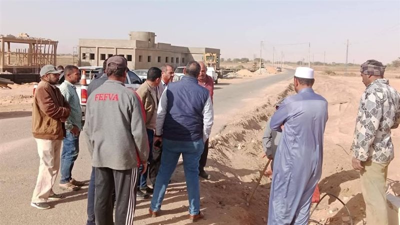 ربط قرية تنيدة بمحور