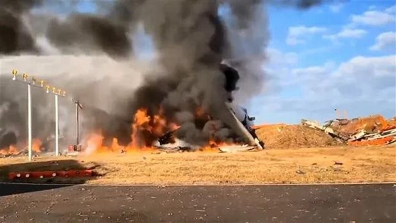 تحطم طائرة في كوريا