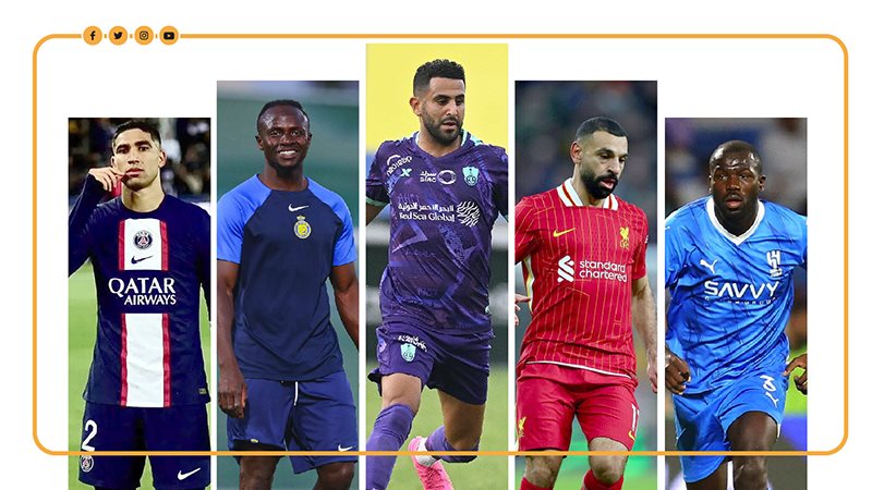 محمد صلاح ورياض محرز،