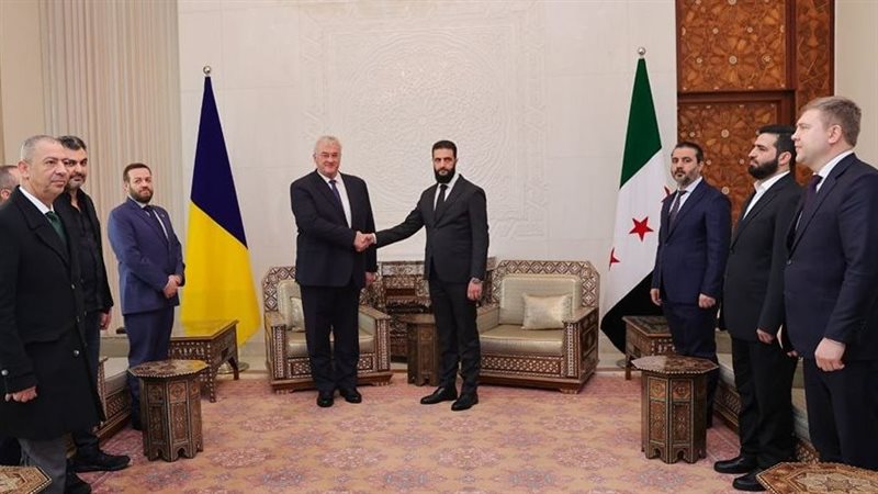 أحمد الشرع مع الوفد