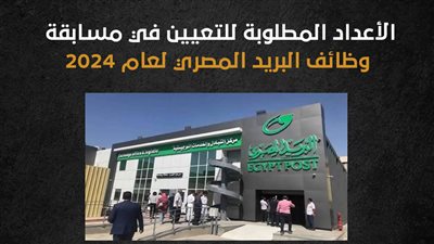 الأعداد المطلوبة للتعيين في مسابقة وظائف البريد المصري لعام 2024 - 2025 (إنفوجراف)