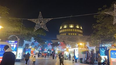 مشاهد احتفالات الأطفال بأعياد الكريسماس في المنصورة (صور)