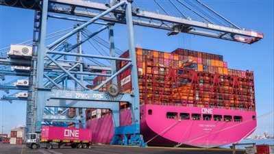 تداول 30 سفينة بميناء دمياط، منها مركب حاويات عملاقة 