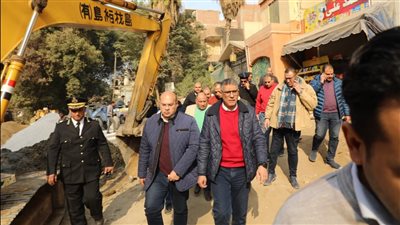 محافظ الجيزة يتفقد أعمال إصلاح الهبوط الأرضي في أبو النمرس والحوامدية