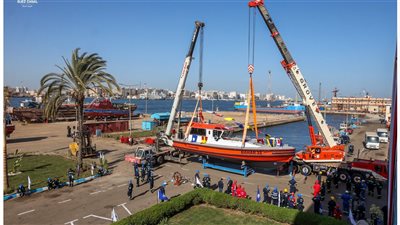 قناة السويس: تدشين 5 لنشات بالشركة البورسعيدية للإنشاءات البحرية (صور) 