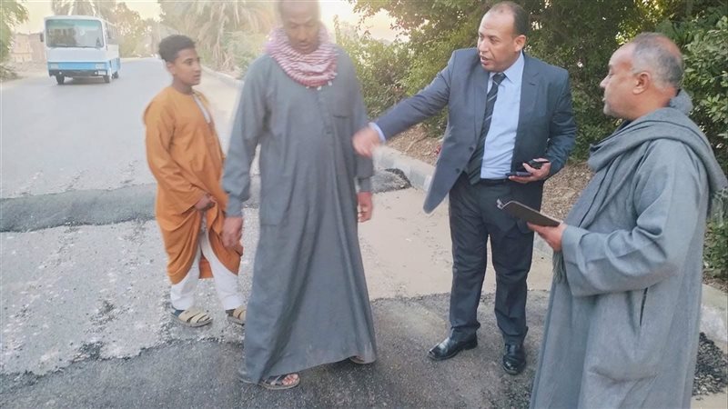 رئيس مدينة قوص يتفقد