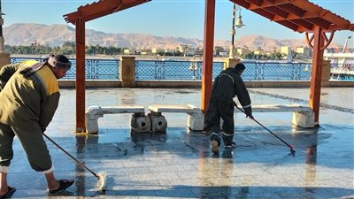 حملات نظافة مكثفة بمدينة الأقصر (صور)