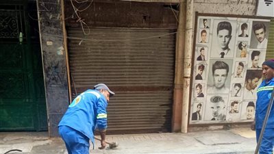 أحياء الإسكندرية تواصل تطهير الشنايش تحسبا لسقوط الأمطار 