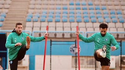 رمضان صبحي ينتظم في تدريبات بيراميدز قبل مواجهة الترجي التونسي 