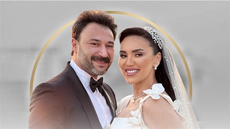 مي فاروق وزوجها الفنان