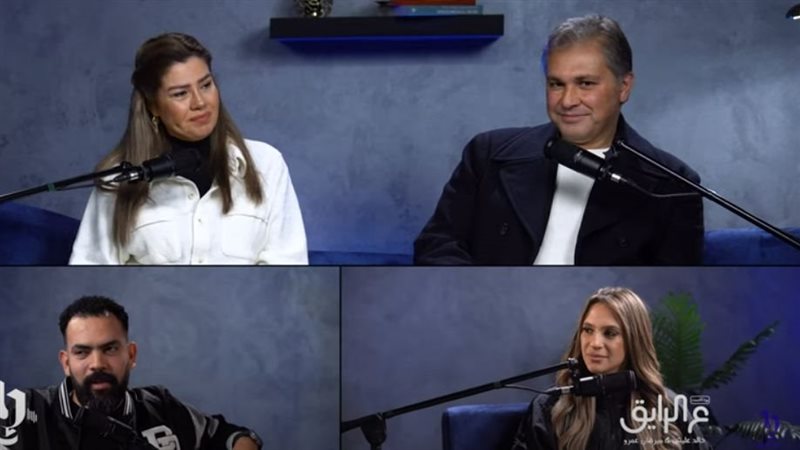 رانيا فريد شوقي وزوجها،