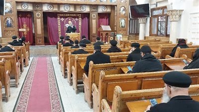 إيبارشية المحلة تضع ترتيبات الخدمة خلال اللقاء الشهري للكهنة