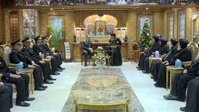  وزير الداخلية يزور قداسة البابا تواضروس الثاني بابا الإسكندرية