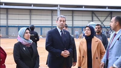 محافظ دمياط يتابع الأعمال النهائية بمشروع إنشاء جراج معدات الديوان العام
