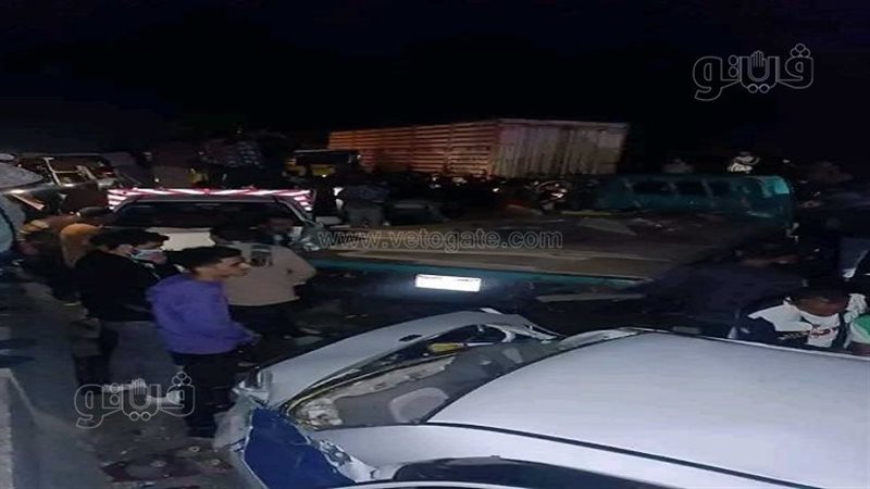 حادث تصادم ميكروباص