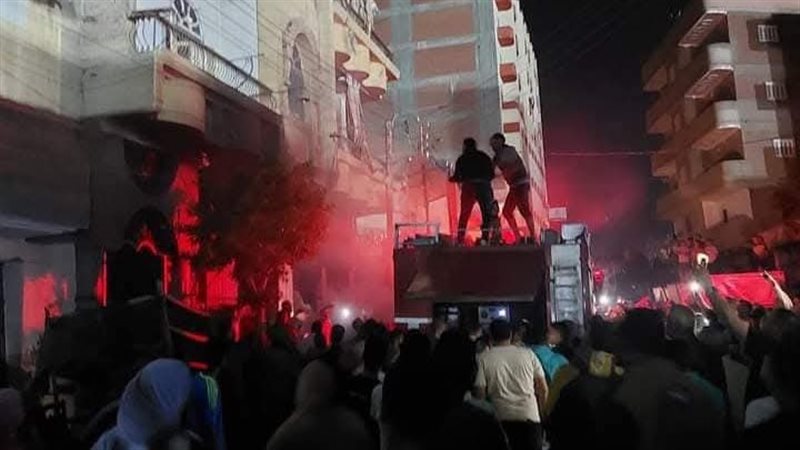 حريق كبير بشقة سكنية