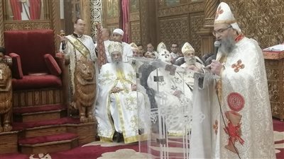 محافظ الفيوم يشارك الأقباط قداس عيد الميلاد المجيد