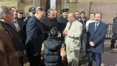مدير أمن بورسعيد يتفقد الحالة الأمنية بمحيط الكنائس خلال صلوات عيد الميلاد المجيد (صور)