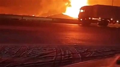 لقطات جديدة للسيطرة على انفجار خط غاز الخانكة (فيديو)