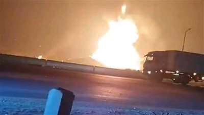 وصول المتهمين في واقعة انفجار خط غاز الواحات إلى المحكمة 