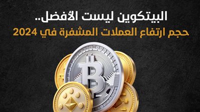 البيتكوين ليست الأفضل.. حجم ارتفاع العملات المشفرة في 2024 (إنفوجراف)
