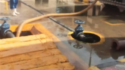 كسر مفاجئ بخط طرد رئيسي بمحطة صرف أبو حنشو في الفيوم 