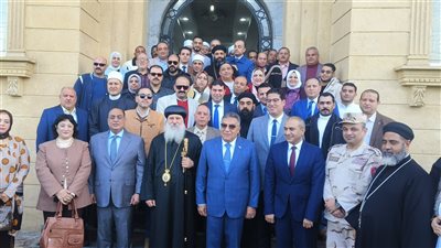 قيادات محافظة الدقهلية تقدم التهاني للأقباط فى دير القديسة دميانة (صور )