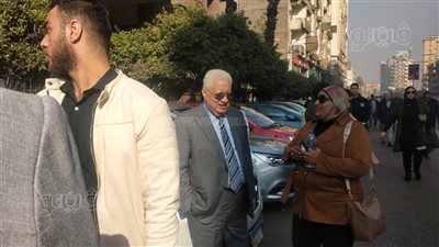 وصول مرتضى منصور محكمة الجيزة لحضور جلسة استئناف عمر زهران (صور)