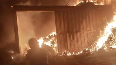 حريق هائل في مصنع للقطن بالخانكة والدفع بـ 6 سيارات إطفاء للسيطرة عليه (صور) 