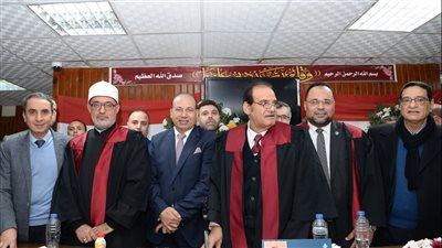 رئيس جامعة المنصورة يستقبل مفتي الديار المصرية