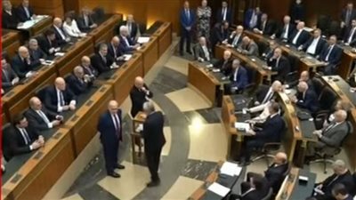 جوزيف عون الأقرب، بدء عملية تصويت نواب البرلمان اللبناني لاختيار رئيس الجمهورية (صور)