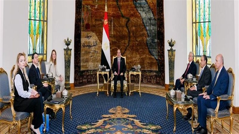 مباحثات السيسي ورئيسة