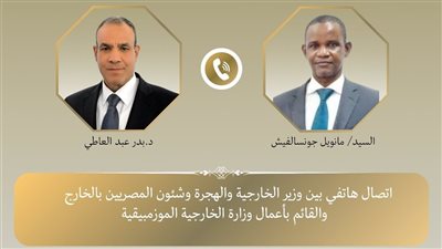 اتصال هاتفي بين وزير الخارجية ونظيره الموزمبيقي لبحث تعزيز العلاقات الثنائية