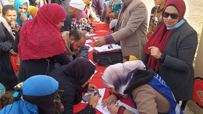 قافلة تنموية شاملة من جامعة القاهرة لقرية كفر واصلين في أطفيح 