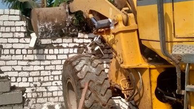 إزالة 68 حالة تعد بالبناء على أراضي أملاك الدولة بالمنيا