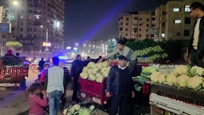 حملة ليلية مكبرة لمنع تواجد الأسواق العشوائية في المنصورة