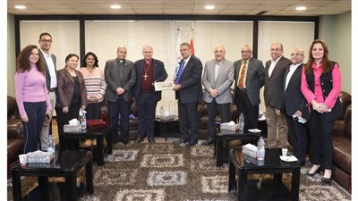 رئيس الإنجيلية يستقبل مطران الكنيسة اللوثرية في الأردن والأراضي المقدسة