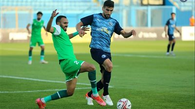بيراميدز يتقدم بهدف علي جبر بمرمى إيسترن كومباني بالشوط الأول بالدوري|صور