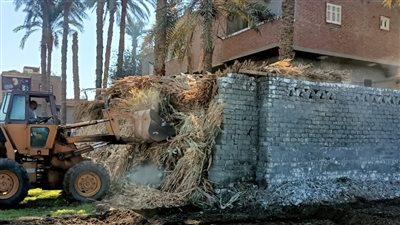 إزالة 11 حالة تعد على أراض تابعة لحماية النيل بأبوتيج أسيوط